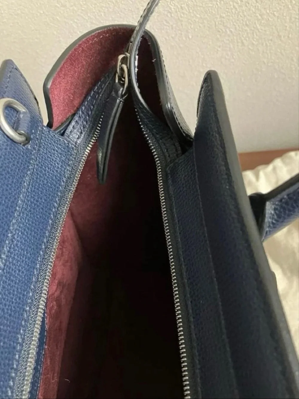 Mulberry Navy Leather Small Tote Bag